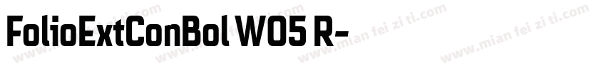 FolioExtConBol W05 R字体转换